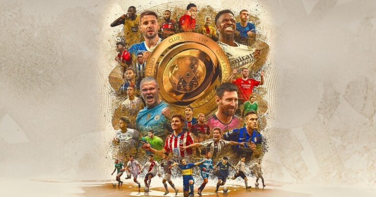El espectacular afiche del Mundial de Clubes XXL: Lionel Messi y otros cinco futbolistas argentinos se roban el protagonismo