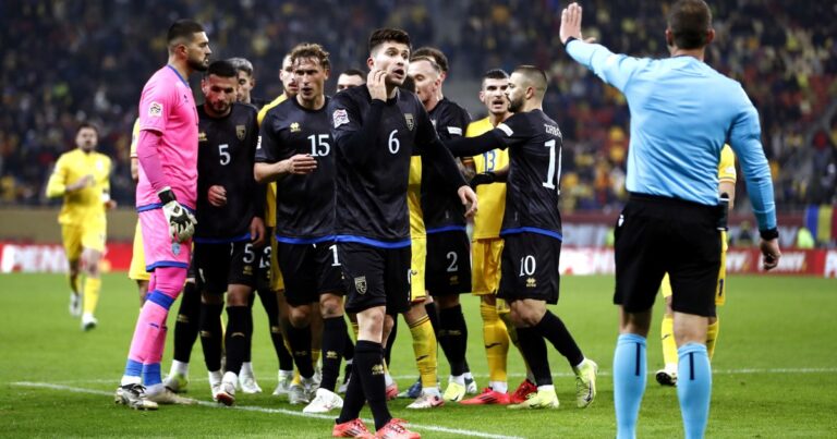 Fuerte castigo de la UEFA a Kosovo por retirarse del partido ante Rumania