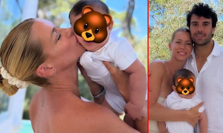Así fue el íntimo bautismo de Cruz, el bebé de Nicole Neumann y Manu Urcera: las fotos