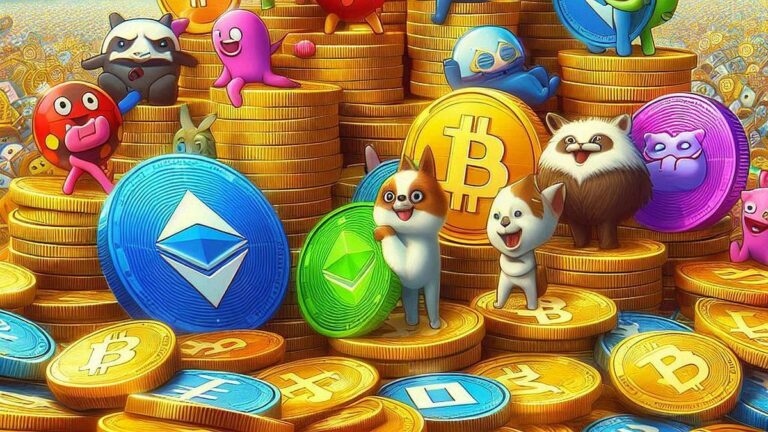 Proyectos cripto crean exhibición de memecoins