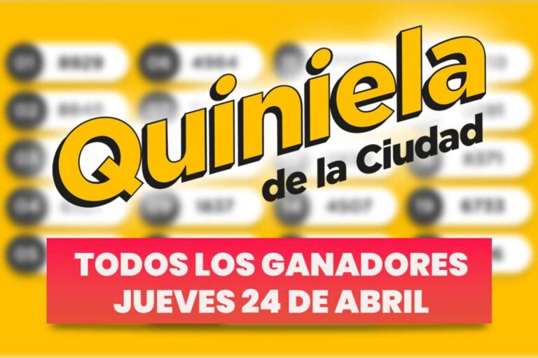 Quiniela Nacional: todos los números ganadores del jueves 24 de abril