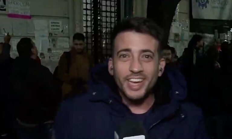 Le robaron en vivo a un notero de LAM en la puerta de la casa de Cristina Kirchner