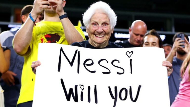 «Te casarías conmigo?», la propuesta viral de una señora a Lionel Messi