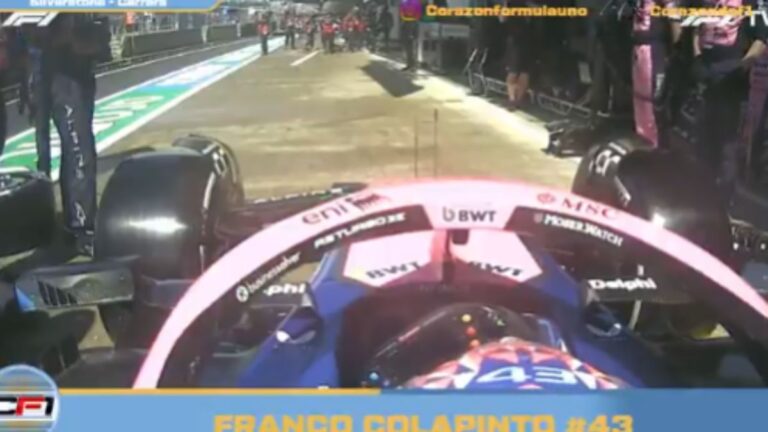 El audio de Franco Colapinto al abandonar el GP de Gran Bretaña: «Algo está roto, dios mío»
