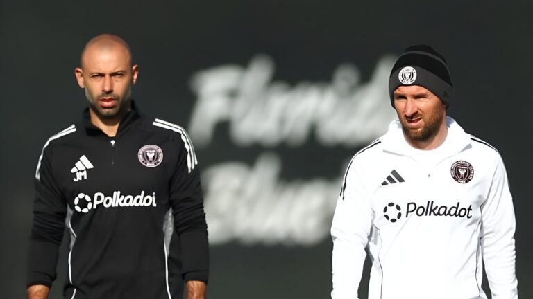 Mascherano afirmó que Inter Miami no recibió una notificación por parte de la MLS sobre la sanción a Messi