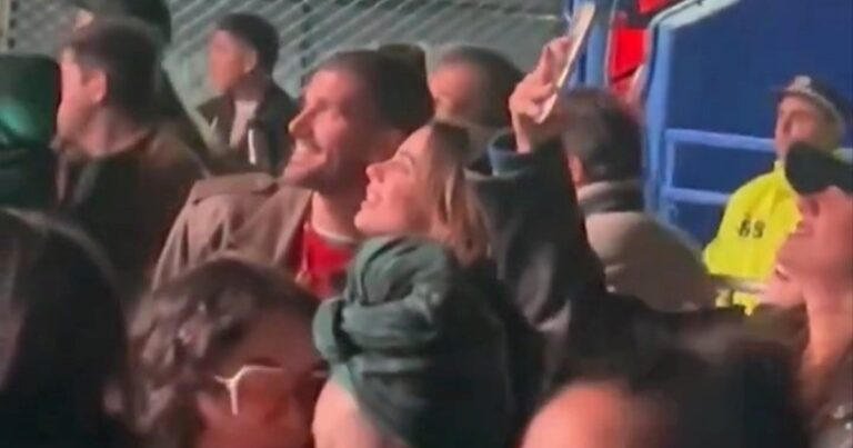 Rodrigo De Paul y Tini Stoessel, juntos en el recital de Lali