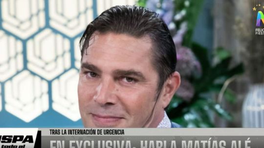Exclusivo de ‘ISPA’: Matías Alé recibió el alta tras el incendio en su casa y aseguró que «fue una desgracia con suerte»