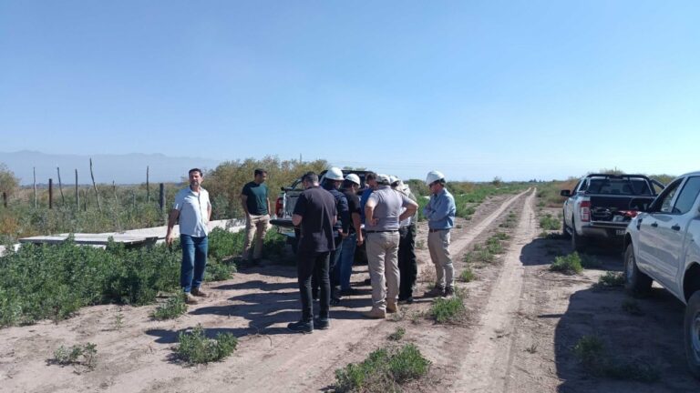 Visita de autoridades y empresas a las futuras instalaciones de la Estación Transformadora Mendoza Norte en Las Heras