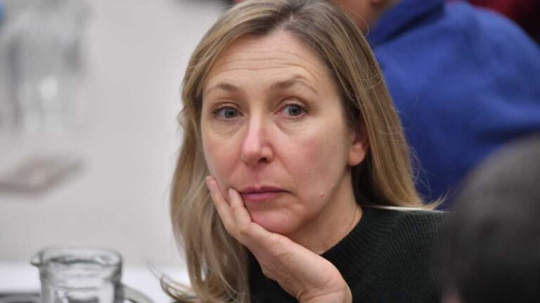 Myriam Bregman, diputada nacional, durante una intervención en el Congreso.