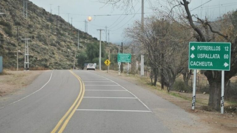 Accidente de ciclista en la Ruta Provincial 82, Mendoza