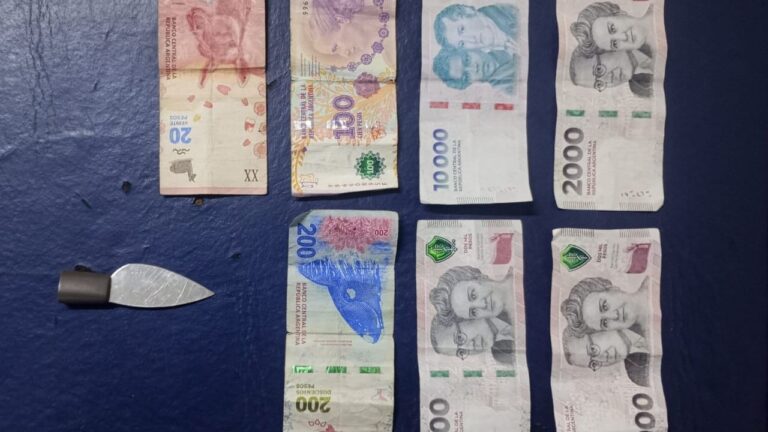 Policías de la UCAR patrullando en el centro de la Ciudad de Mendoza