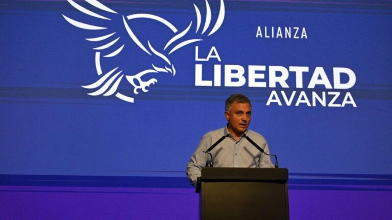 Referentes de La Libertad Avanza en un evento partidario anterior.