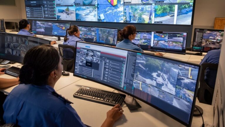 Operativo policial y de videovigilancia en San Rafael, Mendoza