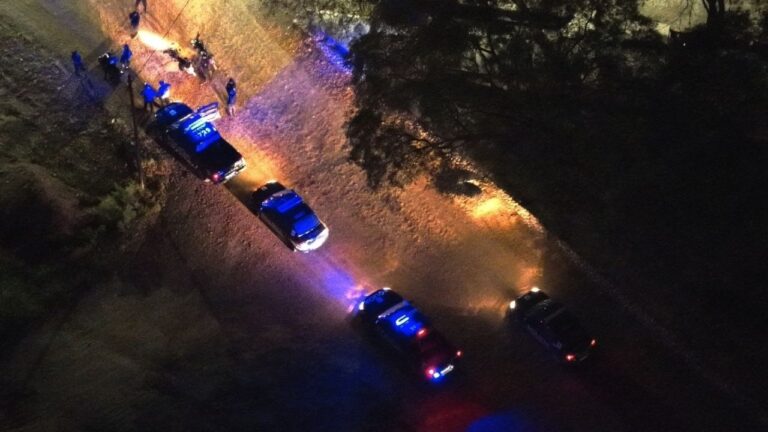 Efectivos policiales realizando controles de seguridad en un operativo en Mendoza