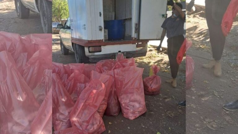 Efectivos de la Policía Rural durante un operativo de control de alimentos en Mendoza