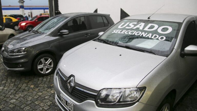 Gràfico de ventas de autos usados con mapa de Argentina destacando a Mendoza
